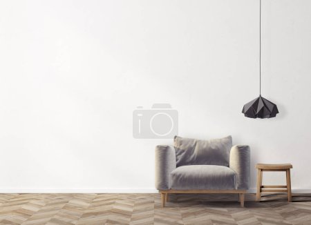 Photo for Modern living room with armchair - Royalty Free Image