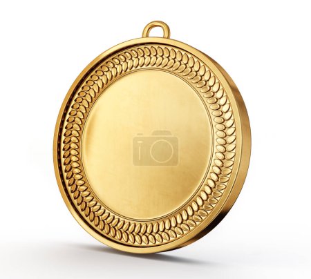 Photo for Medal award isolated on a white. 3d illustration - Royalty Free Image