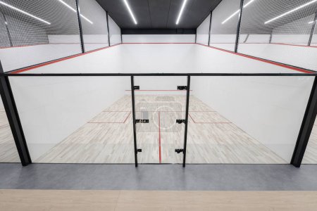 Photo for Modern Squash Court Inside a Sport Facility Center - Royalty Free Image