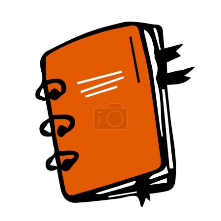 Illustration for Lesson pencil notebook icon. Flat illustration of lesson pencil notebook vector icon for web design - Royalty Free Image