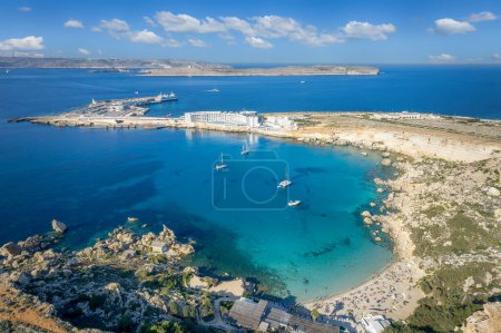 Photo for Landscape with Paradise bay beach, Malta country - Royalty Free Image