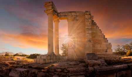 Photo for Ruins of  Sanctuary of Apollo Hylates, ancient monument in Cyprus - Royalty Free Image
