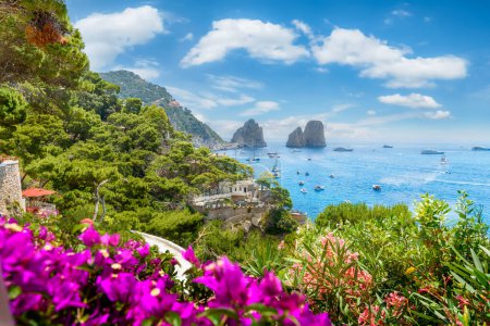 Photo for Landscape with Capri Island,Tyrrhenian sea, Italy - Royalty Free Image