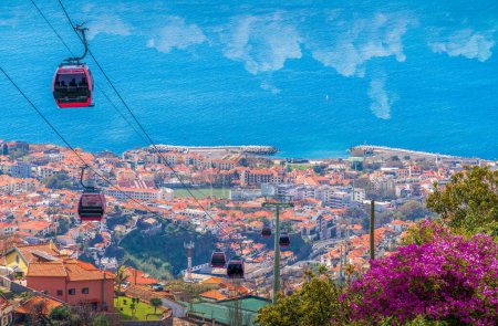Téléchargez les photos : Paysage avec Funchal, île de Madère, Portugal - en image libre de droit