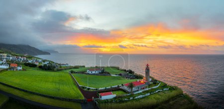 Photo for Ponta Garca at sunrise time, Sao Miguel island, Azores, Portugal - Royalty Free Image