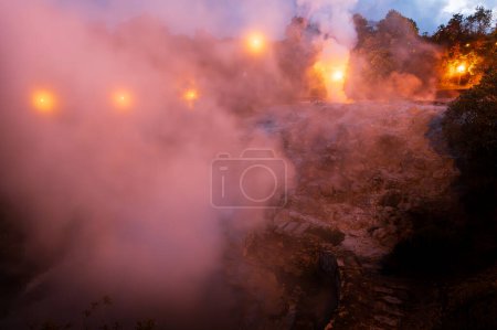 Photo for Caldeiras das Furnas with hot thermal springs, Sao Miguel island, Azores, Portugal. - Royalty Free Image