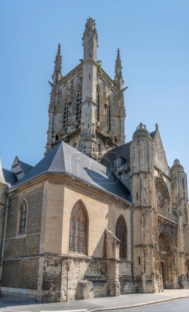 St Etienne church in Fecamp, a commune in the Seine-Maritime department in the Normandy Region of France