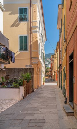 Alleyway in Moneglia, a comune (municipality) in the Metropolitan City of Genoa in the Italian region Liguria