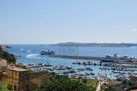 Harbour and ferry terminal on the island of Gozo - Mgarr, Malta