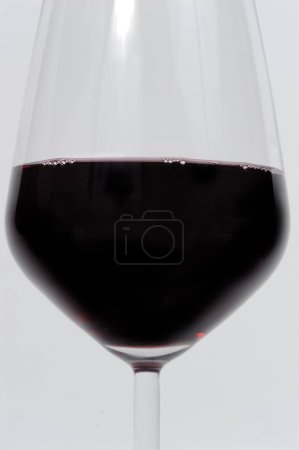 Photo for Close-up of a glass of exquisite Italian red wine. - Royalty Free Image