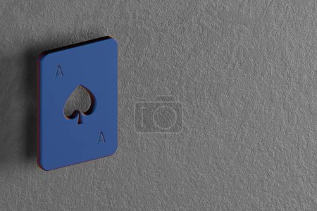 Belles illustrations abstraites icônes symbole Pix bleu sur un fond de mur. Illustration de rendu 3D. Modèle de fond pour la conception. 