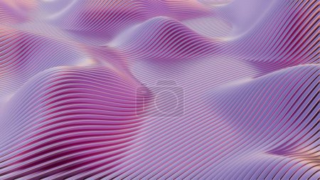 Photo for Waves of dynamic waveforms with effects, creating a visually rhythmic and harmonious composition - Royalty Free Image