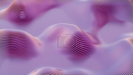 Photo for Waves of dynamic waveforms with effects, creating a visually rhythmic and harmonious composition - Royalty Free Image