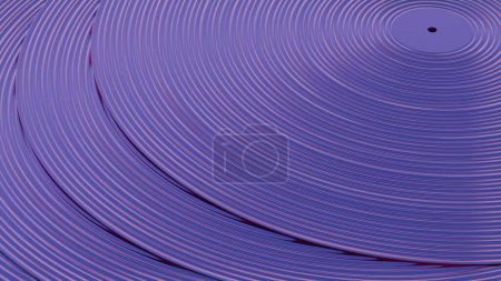 Photo for A  vinyl record with colorful lines, offering a dynamic and vibrant visual display. - Royalty Free Image