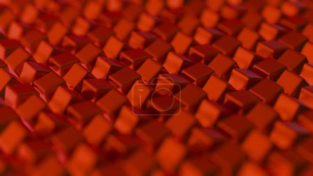 Abstract 3D background composed of cubes, creating a visually striking and geometrically complex landscape.	
