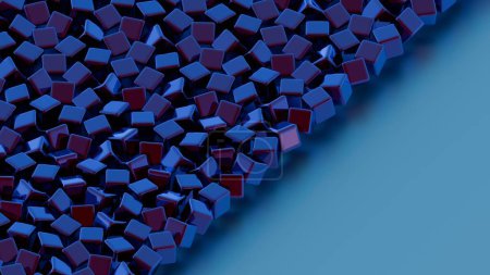 Die kristalline Struktur eines Nanomaterials, das einem Kaleidoskop von Farben unter kontrollierter Beleuchtung ähnelt,