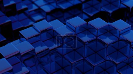 Beautiful Abstract colourful cube background.