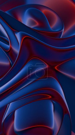A 3D glass abstract form background, presenting a sleek and contemporary visual backdrop.