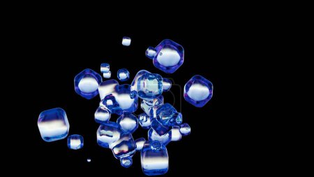 Kristallklarheit: Ein Cluster gläserner Geometrie