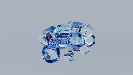 Kristallklarheit: Ein Cluster gläserner Geometrie