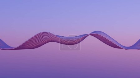 Foto de Twilight Serenity: Sinuous Waves in a Pastel Dreamscape - Imagen libre de derechos
