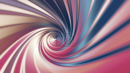 Infusion spirale : un vortex hypnotique de teintes pastel