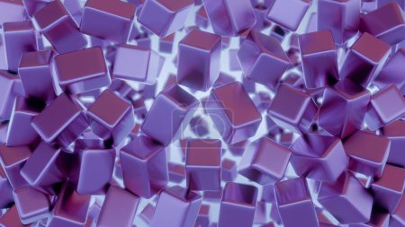 Brume violette : Confusion cubique dans les tons lavande