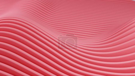 Ondas rosadas fluidas: La belleza rítmica de los patrones abstractos