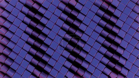 Purple Pixel Perfection: A Seamless Geometric Matrix