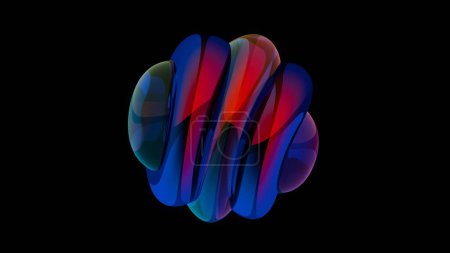 Flujo de neón: Remolino abstracto de colores luminosos