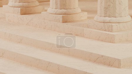 Melocotón Partenón: Renacimiento Clásico en Pastel