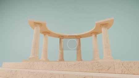 Portal zur Antike: Neoklassisches digitales Design