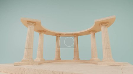 Portal zur Antike: Neoklassisches digitales Design
