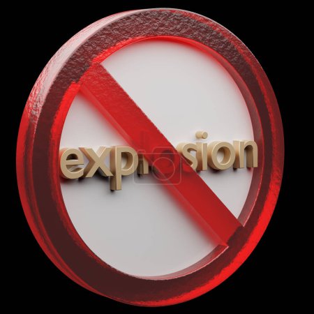 Beautiful abstract illustration Explosion Forbidden, prohibiting sign, prohibition, warning symbol icon on a grey background. 3d rendering illustration. Background pattern for design...