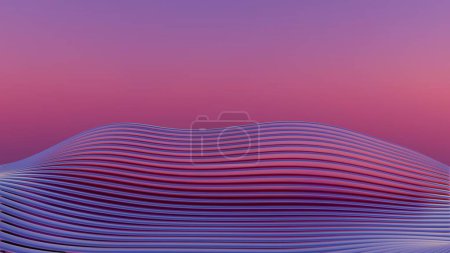 Amethyst Waves: Ein majestätisches Meer gestreifter Eleganz