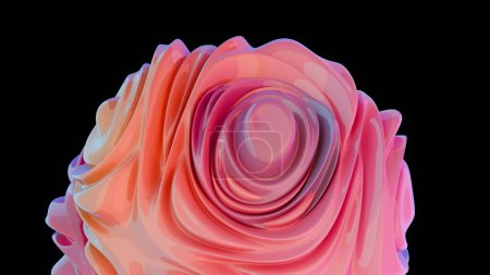 Blühende Geometrie: Ein Blütenblatt in Pastell