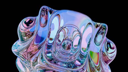 Kaleidoskopische Wirbel: Eine Vision gläserner Flüssigkeit