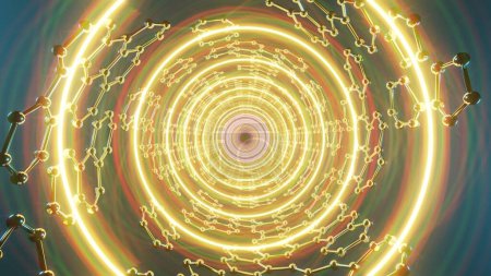 Téléchargez les photos : Tunnel quantique : un voyage à travers la symétrie moléculaire - en image libre de droit