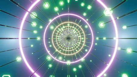 Circuit Symphony: Ein beleuchteter Pfad durch das Neon-Netz