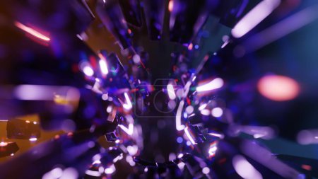 Velocidad espectral: un túnel hiperespacial de luz y color refractados