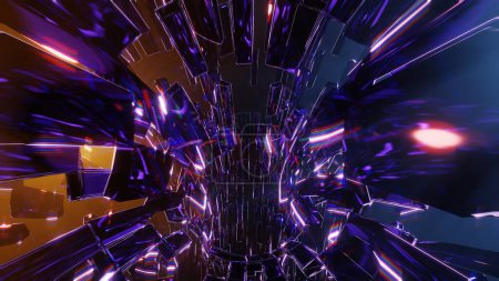 Velocidad espectral: un túnel hiperespacial de luz y color refractados