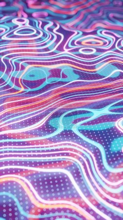 Digital Waves: The Hypnotic Flow of Pixelated Ribbons