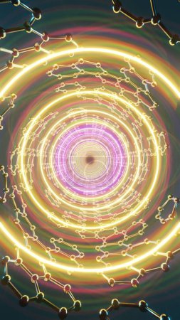 Circuit Symphony: An Illuminated Path Through the Neon Grid"