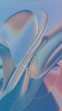 Saphir Swirls: Eine mesmerische Mischung aus blauen und purpurroten Wellen