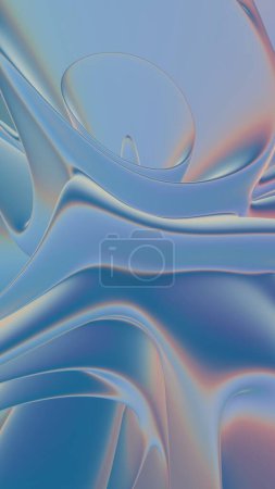 Tourbillons de saphir : un mélange fascinant de vagues bleues et cramoisies