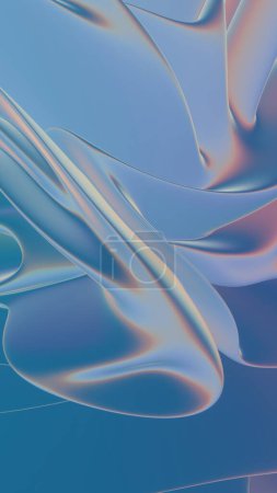 Remolinos de zafiro: una mezcla hipnótica de ondas azules y carmesí