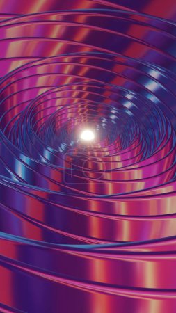 3D holographic swirl background with various colors and an intriguing loop animation, pattern for design. Loops video.