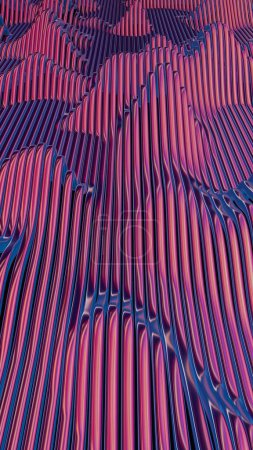Foto de Ondas de formas de onda dinámicas con efectos, creando una composición visualmente rítmica y armoniosa - Imagen libre de derechos