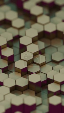 Modèle hexagonal sans couture, géométriquement précis, créant un effet nid d'abeille, tessellé idéal pour les conceptions modernes.