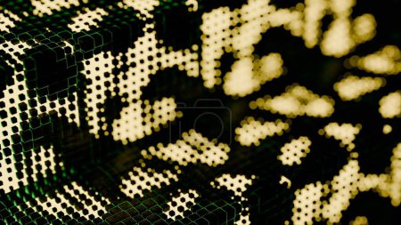 Digitales Mosaik: Abstrakte 3D-Pixelkunst